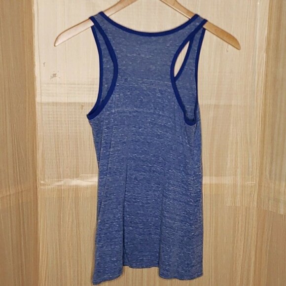 Soft As A Grape Womens Kansas City Royals Blue Heathered Tank Top Medium - Picture 2 of 4